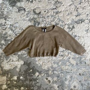 NEW BCBG Glittery Gold Cropped Sweater